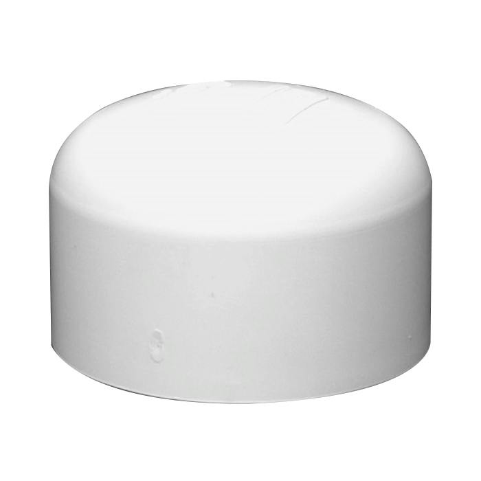 4" Schedule 40 White PVC Socket Cap