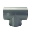 4" Schedule 40 Gray PVC Socket Tee