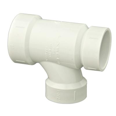 2" X 1-1/2" x 1-1/2" DWV Sanitary Reducing Tee