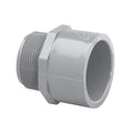 2" Schedule 80 Gray CPVC Thread x Socket Male Adapter