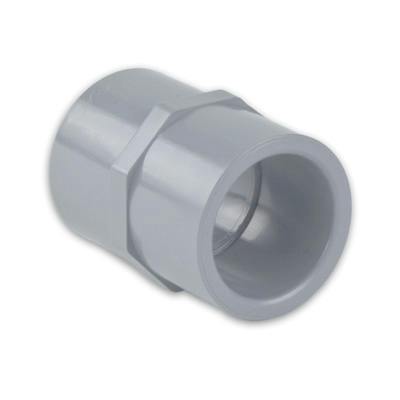 6" Light Gray Schedule 80 CPVC Socket Straight Coupling Fittings