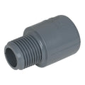 1/2" Light Gray Schedule 80 CPVC Male Adapter Threaded x Socket