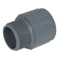1-1/4" Light Gray Schedule 80 CPVC Male Adapter Threaded x Socket