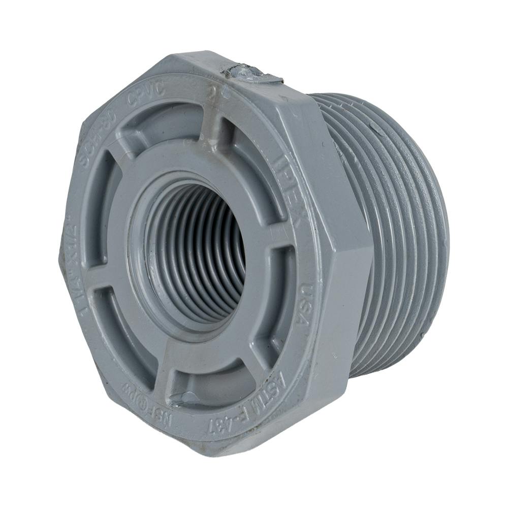 1-1/4" x 1/2" Schedule 80 CPVC Threaded Bushing