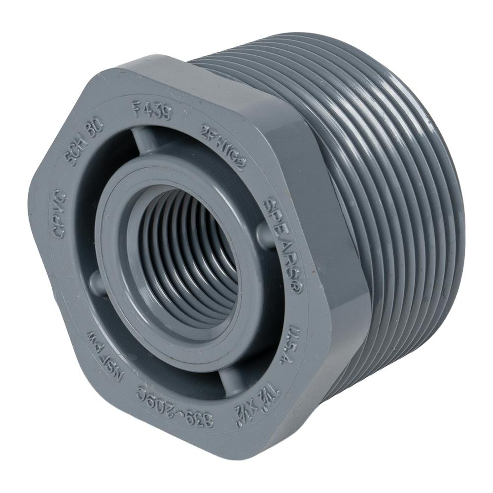 3" x 1-1/2" Schedule 80 CPVC Threaded Bushing