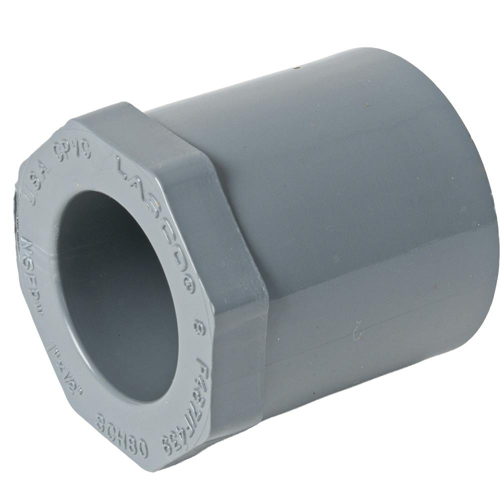 1" x 1/2" Schedule 80 CPVC Socket Bushing