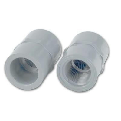1" Light Gray Schedule 80 CPVC Female Adapter Threaded x Socket