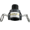 3/4" Female Coupler x 3/4" MNPT Banjo® Black Fiberglass-Reinforced Polypropylene Quick Disconnect Coupling