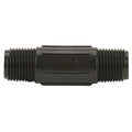 1/2" MNPT x 3" L Banjo® Black Fiberglass-Reinforced Polypropylene Pipe Nipple