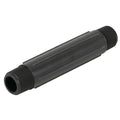 3/4" MNPT x 6" Banjo® Black Fiberglass-Reinforced Polypropylene Pipe Nipple