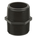 1-1/4" MNPT x Short Banjo® Black Fiberglass-Reinforced Polypropylene Pipe Nipple