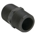 1-1/2" MNPT x 3" L Banjo® Black Fiberglass-Reinforced Polypropylene Pipe Nipple