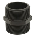 2" MNPT x Short Banjo® Black Fiberglass-Reinforced Polypropylene Pipe Nipple
