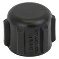 1/2" FNPT Banjo® Black Fiberglass-Reinforced Polypropylene Pipe Cap