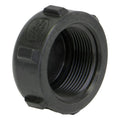 1-1/2" FNPT Banjo® Black Fiberglass-Reinforced Polypropylene Pipe Cap
