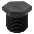 1" MNPT Banjo® Black Fiberglass-Reinforced Polypropylene Pipe Plug