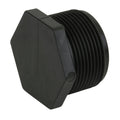 1-1/2" MNPT Banjo® Black Fiberglass-Reinforced Polypropylene Pipe Plug
