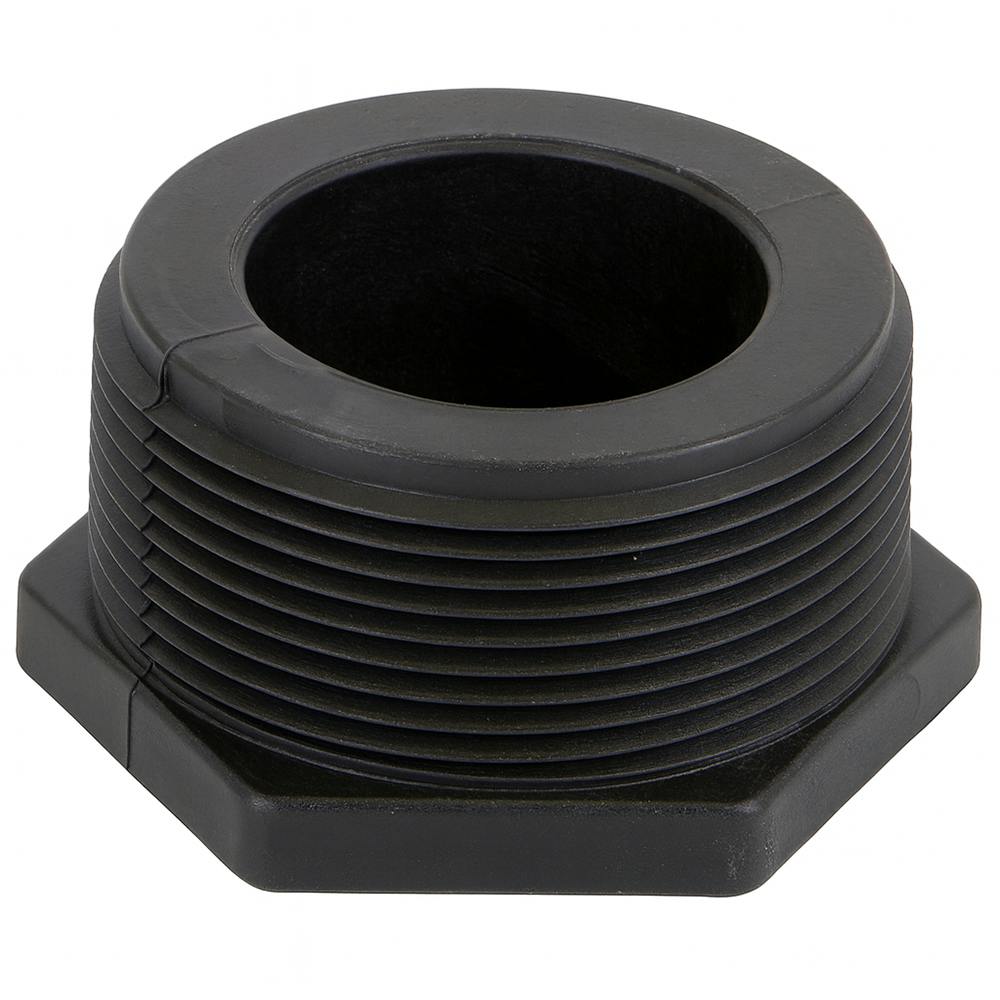 2" MNPT Banjo® Black Fiberglass-Reinforced Polypropylene Pipe Plug