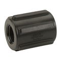 1/2" FNPT Banjo® Black Fiberglass-Reinforced Polypropylene Pipe Coupling