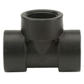 1-1/2" FNPT x 1-1/2" FNPT x 1-1/2" FNPT Banjo® Black Fiberglass-Reinforced Polypropylene Pipe Tee