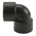 1" FNPT x 1" FNPT Banjo® Black Fiberglass-Reinforced Polypropylene 90° Pipe Elbow