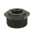 2" MNPT x 1" FNPT Banjo® Black Fiberglass-Reinforced Polypropylene Reducer Bushing