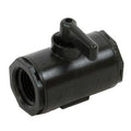 3/8" FNPT Banjo® Black Fiberglass-Reinforced Polypropylene Micro Valve