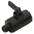1/2" FNPT x 1/2" MNPT Banjo® Black Fiberglass-Reinforced Polypropylene Micro Valve