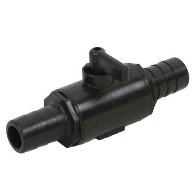 3/4" Hose Barb Banjo® Black Fiberglass-Reinforced Polypropylene Micro Valve