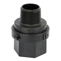 1" MNPT x 1" FNPT Banjo® Black Fiberglass-Reinforced Polypropylene Check Valve with EPDM Seal