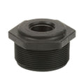 2" MNPT x 3/4" FNPT Banjo® Black Fiberglass-Reinforced Polypropylene Reducer Bushing