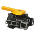 2" Female Coupler Banjo® Black Fiberglass-Reinforced Polypropylene Dry-Mate® Full Port Ball Valve