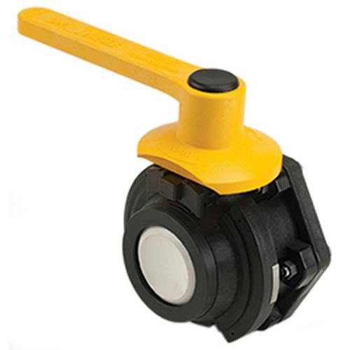 3" Male Adapter Banjo® Black Fiberglass-Reinforced Polypropylene Dry-Mate® Full Port Ball Valve