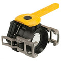 3" Female Coupler Banjo® Black Fiberglass-Reinforced Polypropylene Dry-Mate® Full Port Ball Valve