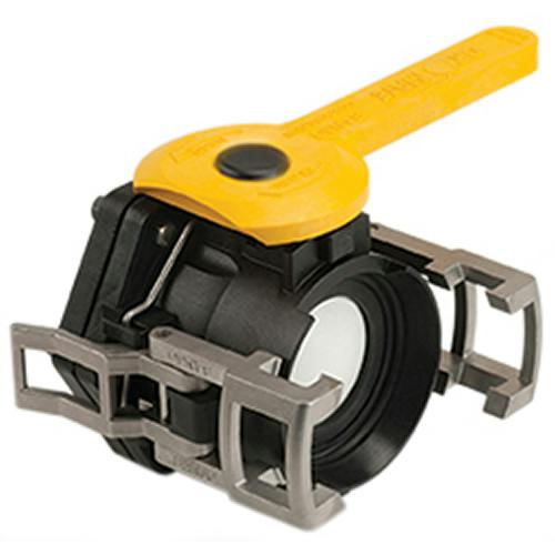 3" Female Coupler Banjo® Black Fiberglass-Reinforced Polypropylene Dry-Mate® Full Port Ball Valve