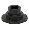 2" Manifold Flange Banjo® Black Fiberglass-Reinforced Polypropylene Plug with 3/4" FNPT Through Port