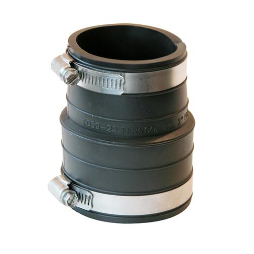2" Plastic Socket x 2" Plastic Pipe Coupling