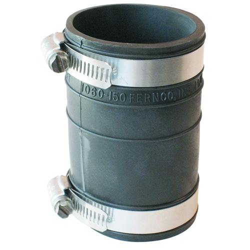 1-1/2" Plastic Socket x 1-1/2" Plastic Socket Coupling