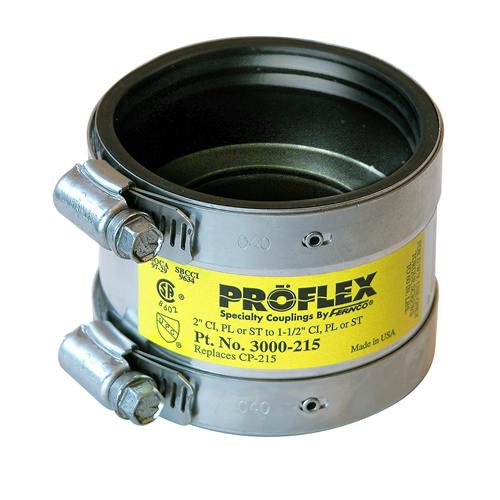 2" CI, PL or ST x 1-1/2" CI, PL, ST or XH CI Proflex® Coupling