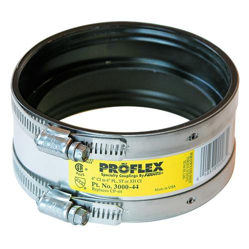 4" CI x 4" PL, ST or XH CI Proflex® Coupling