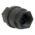 2" FNPT Banjo® Black Fiberglass-Reinforced Polypropylene Full Port Check Valve with EPDM Seal