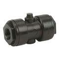 3/4" FNPT x 3/4" FNPT Banjo® Black Fiberglass-Reinforced Polypropylene Pinch Valve with FKM Gasket