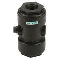 1" FNPT x 3/4" FNPT Banjo® Black Fiberglass-Reinforced Polypropylene Pinch Valve with FKM Gasket