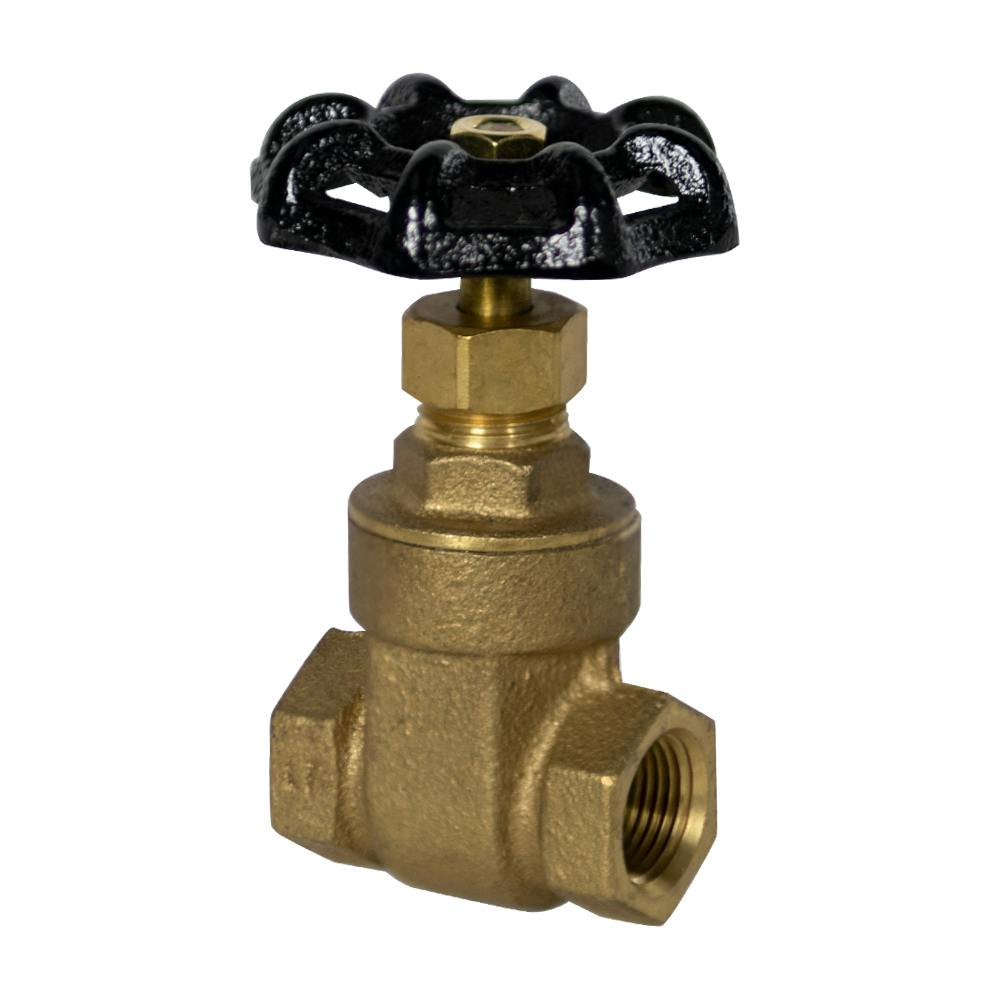 3/8" FNPT No-lead Brass Gate Valve