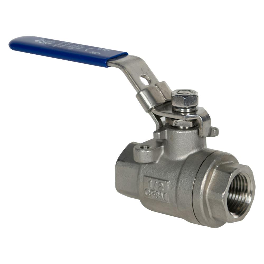 1/2" FNPT 316 Stainless Steel Full Port Ball Valve