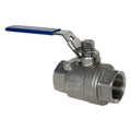 1-1/4" FNPT 316 Stainless Steel Full Port Ball Valve