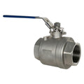 2-1/2" FNPT 316 Stainless Steel Full Port Ball Valve