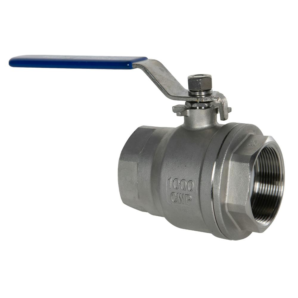 2" FNPT 304 Stainless Steel Ball Valve
