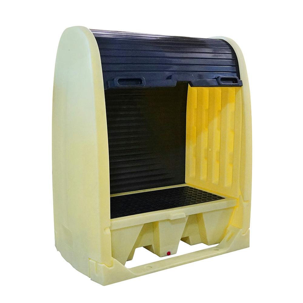Poly Spillpallet™ 2000 & Hardcover without Drain 60" L x 39.25" w x 43.25" Hgt.