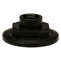2" Manifold Flange Banjo® Black Fiberglass-Reinforced Polypropylene Plug with 1/2" FNPT Through Port